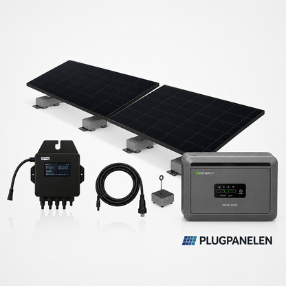 Complete Plugpanelen set + Growatt Thuisbatterij
