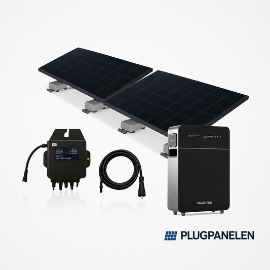 Complete Plugpanelen set + Marstek Thuisbatterij
